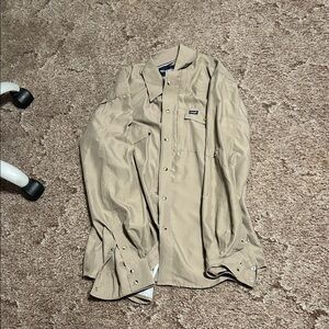 Wrangler Tan Dress Shirt